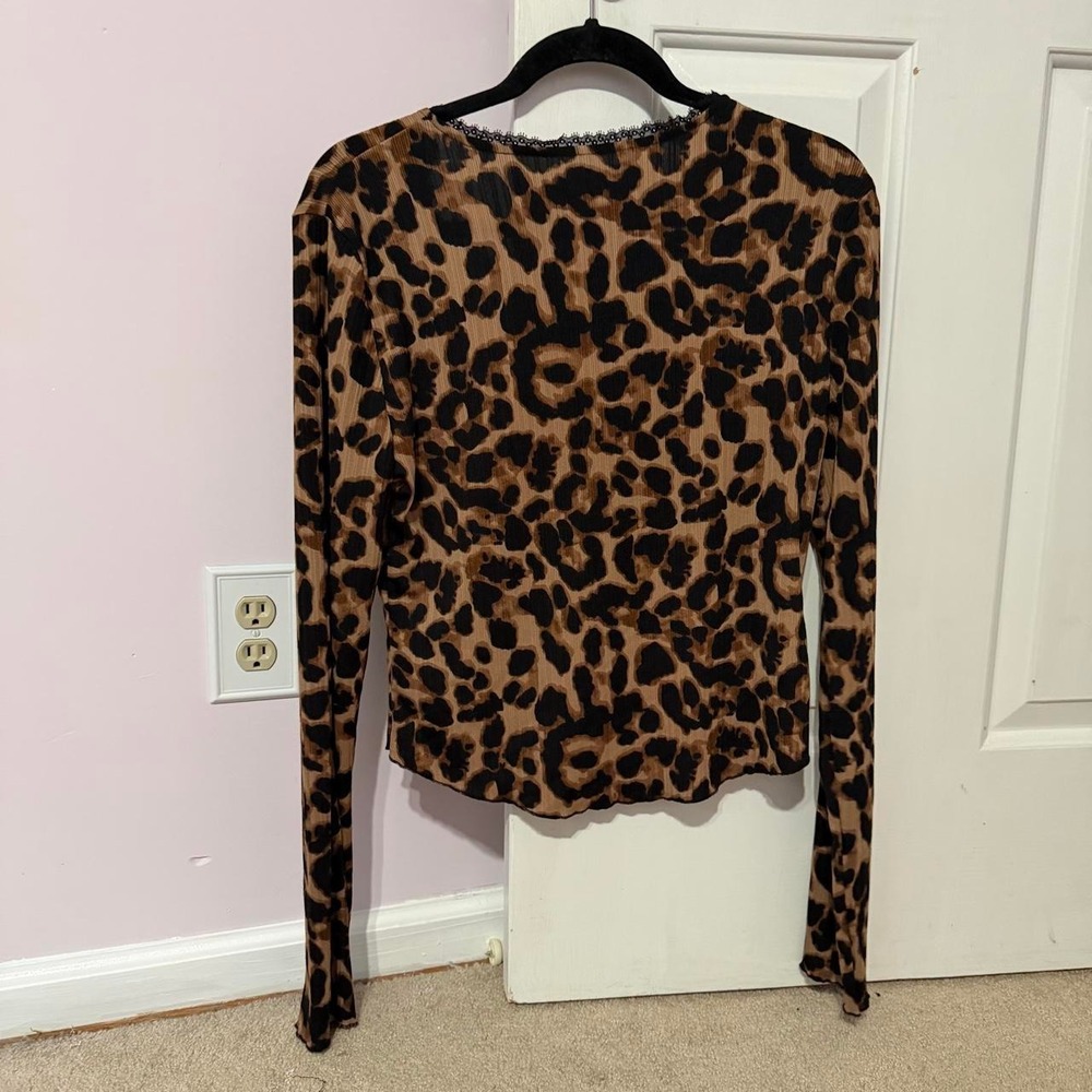 Cheetah Button Up - Picture 2 of 2